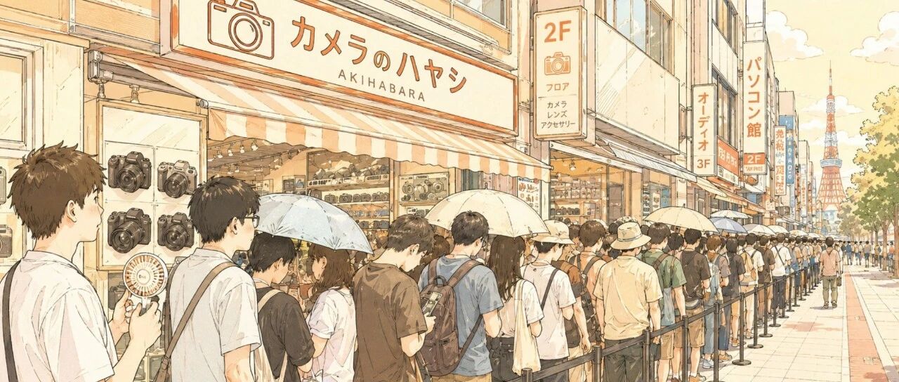 日本人在秋叶原排队9小时，等一台中国相机